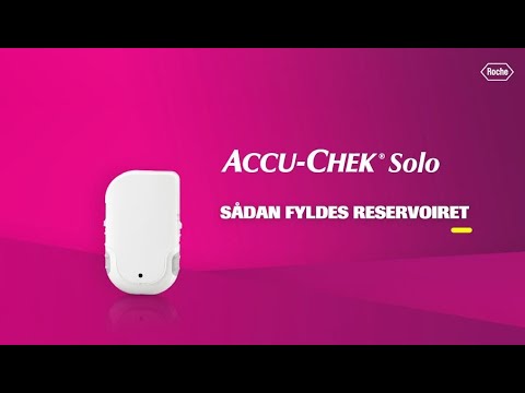 Sådan udskiftes og fyldes reservoiret på Accu-Chek Solo