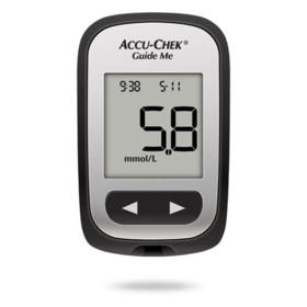 Billede af Accu-Chek Guide Me blodglukosemåler, designet til personer med diabetes