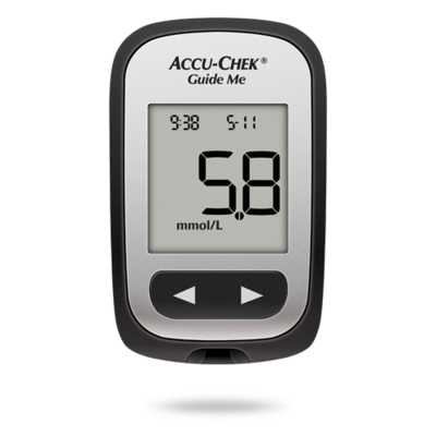 Billede af Accu-Chek Guide Me blodglukosemåler, designet til personer med diabetes