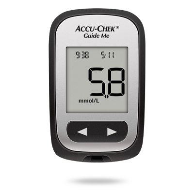 Billede af Accu-Chek Guide Me blodglukosemåler, designet til personer med diabetes