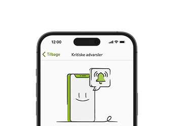  Skærmbillede af mySugr app, der viser beskrivelsen af vigtige advarsler.